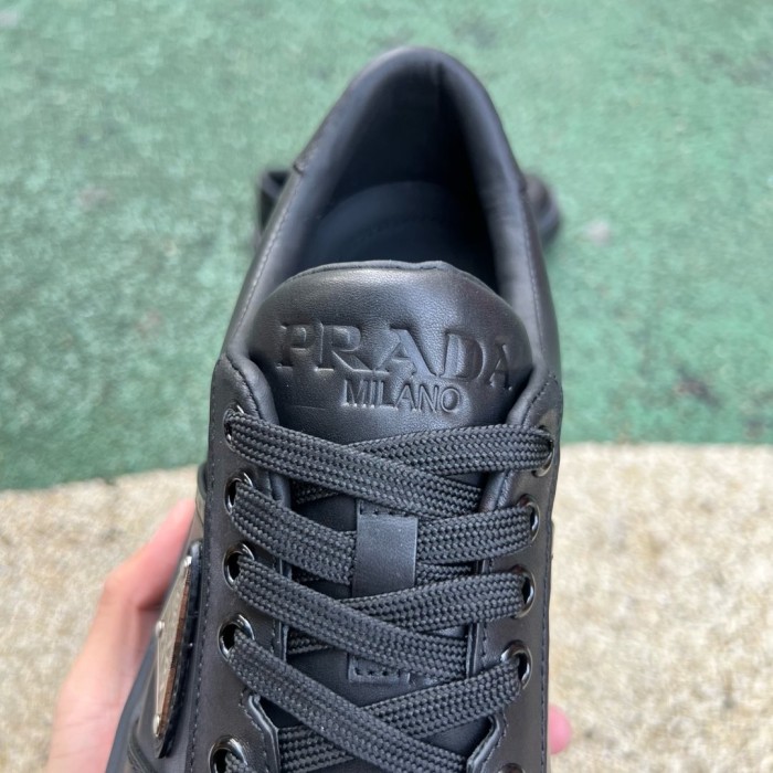 Prada Downtown Low Top Re-Nylon Sneakers Black