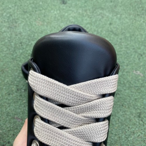 Rick Owens Porterville Jumbo Laced Padded Low Black Milk