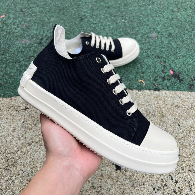 Rick Owens DRKSHDW Porterville Low Black Milk
