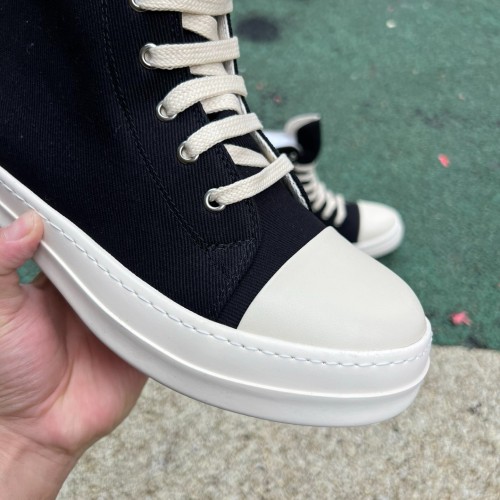Rick Owens DRKSHDW Sneaks High Black Milk