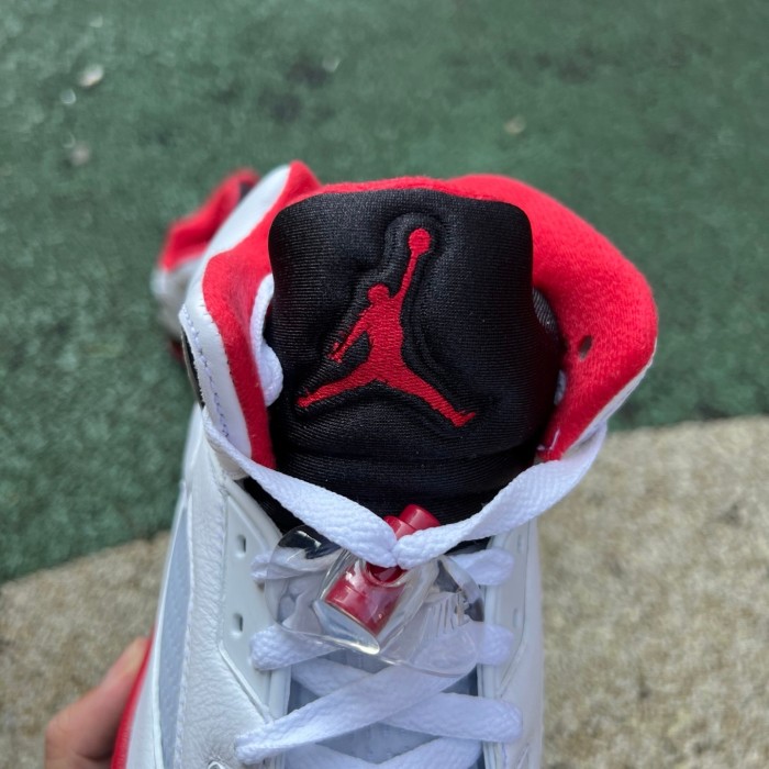 Air Jordan 5 Retro Fire Red Black Tongue (2025)