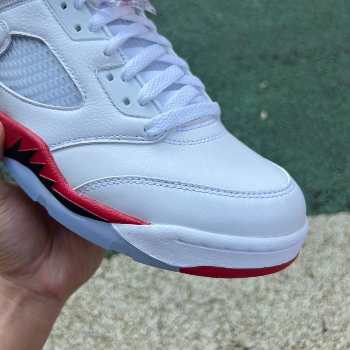 Air Jordan 5 Retro Fire Red Black Tongue (2025)