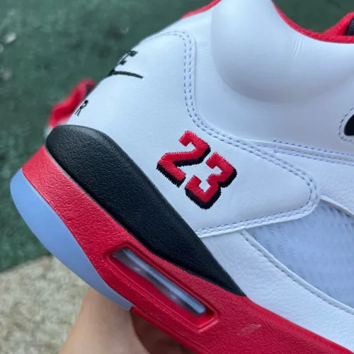 Air Jordan 5 Retro Fire Red Black Tongue (2025)
