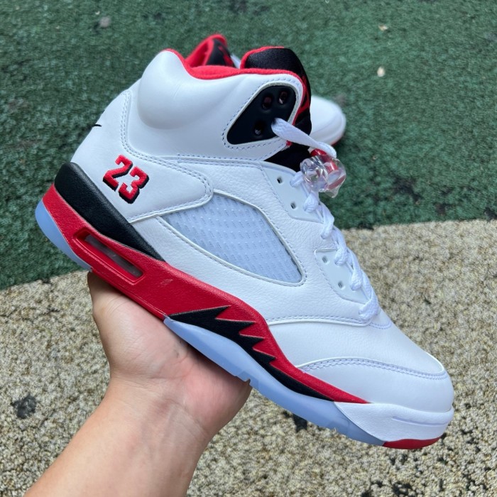 Air Jordan 5 Retro Fire Red Black Tongue (2025)