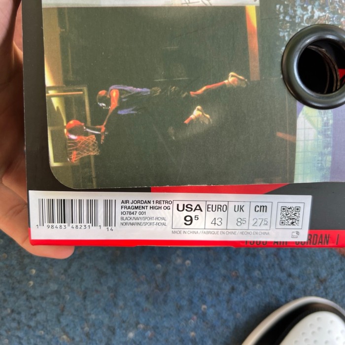 Fragment x Union x Air Jordan 1 High OG Black Navy