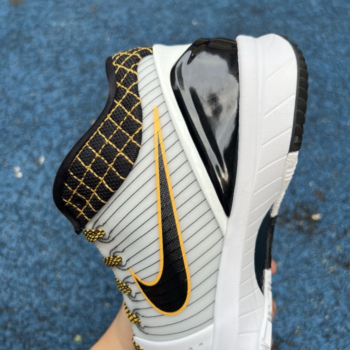 Nike Kobe 4 Protro White Black Del Sol
