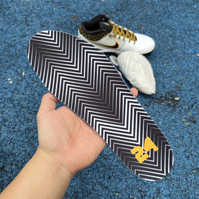 Nike Kobe 4 Protro White Black Del Sol