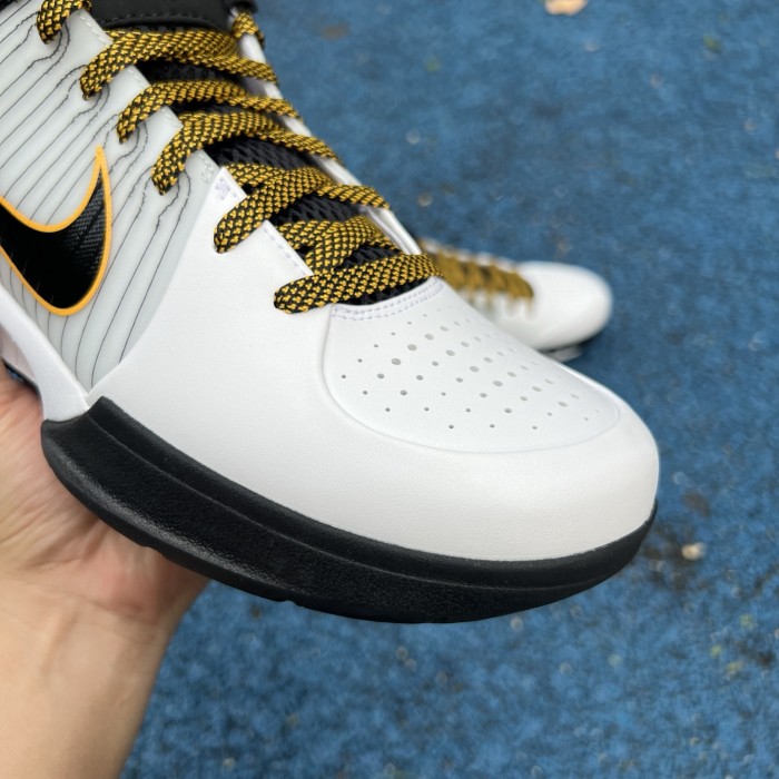 Nike Kobe 4 Protro White Black Del Sol