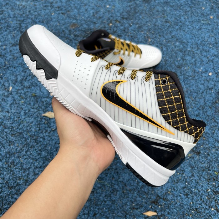 Nike Kobe 4 Protro White Black Del Sol
