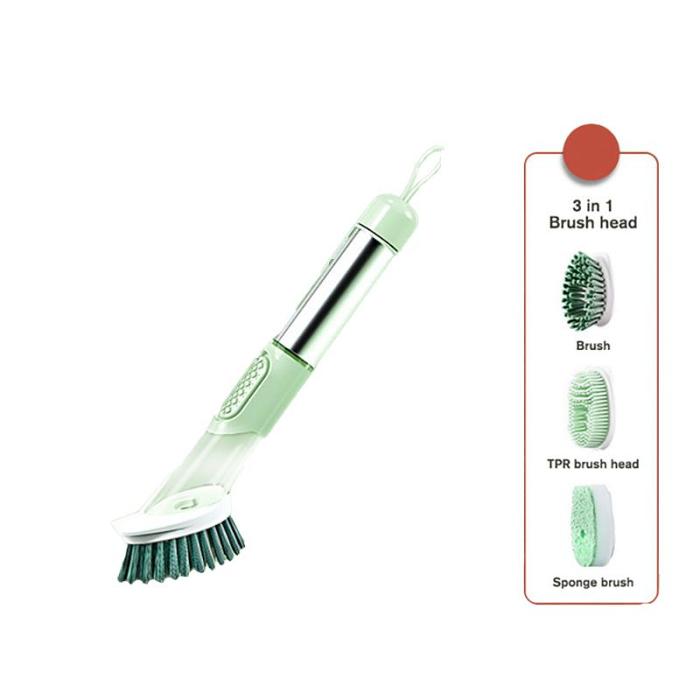 Multi-purpose kitchen cleaning pot brush