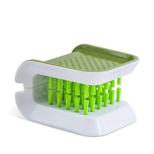 Double-sided kitchen cleaning brush