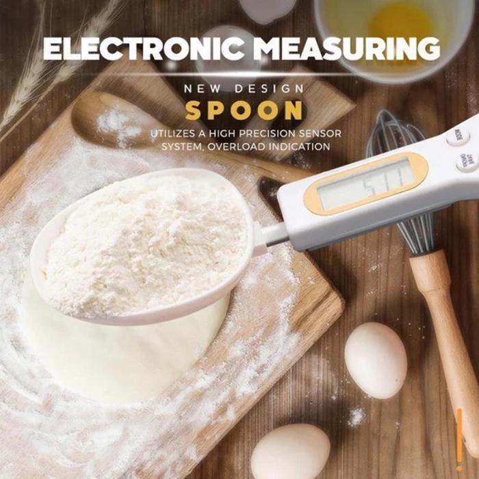 Portable weighing spoon