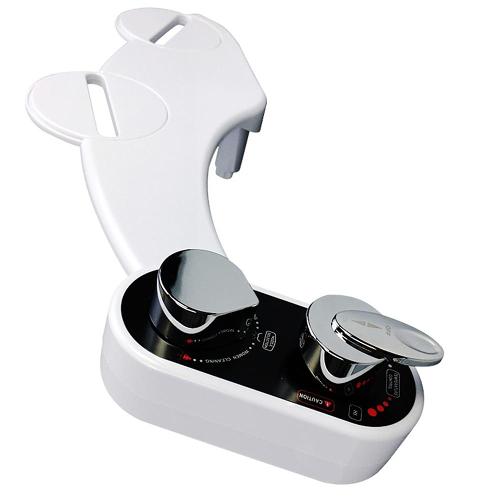 Nonelectric hot-cold bidet toilet seat sprayer