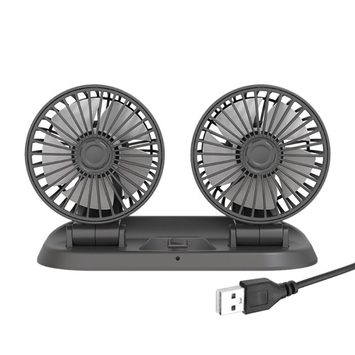USB three-speed summer car cooling fan