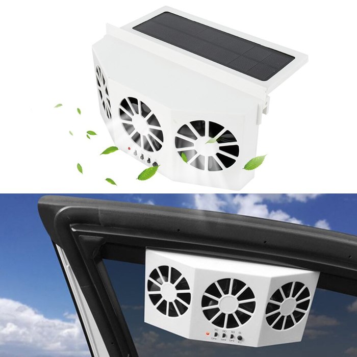 Car Solar exhaust fan