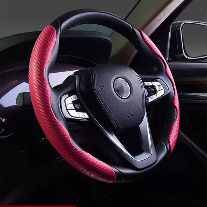 Thin carbon fiber steering wheel cover