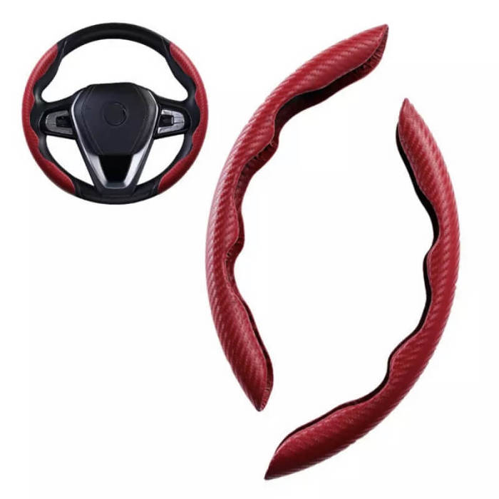 Thin carbon fiber steering wheel cover