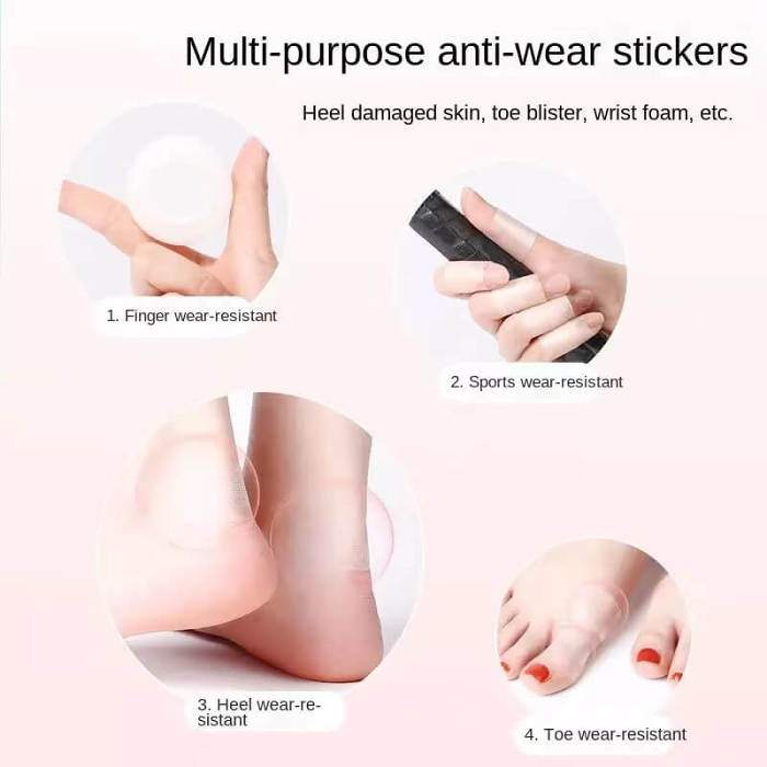 Invisible anti-wear foot sticker