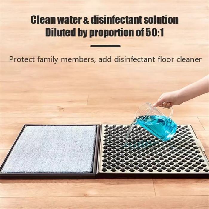Multifunctional cleaning foot pad