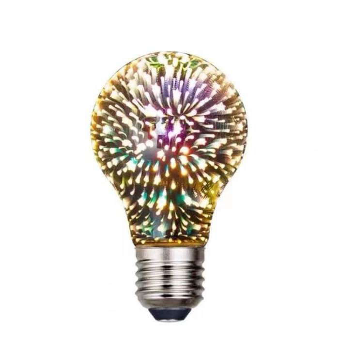 Colorful 3D bulb