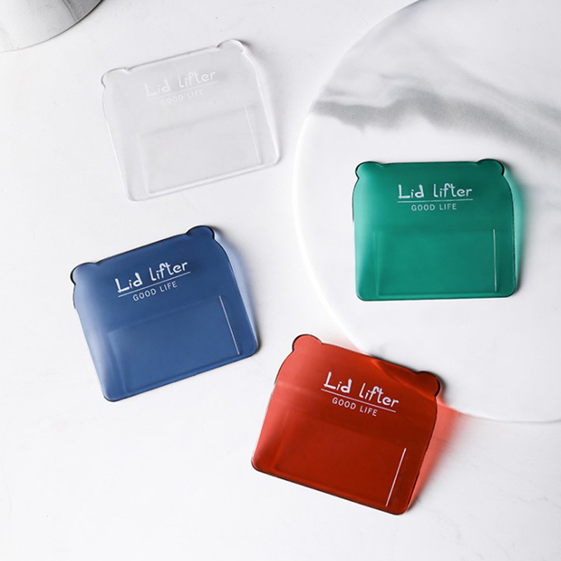 Toilet seat cover handle