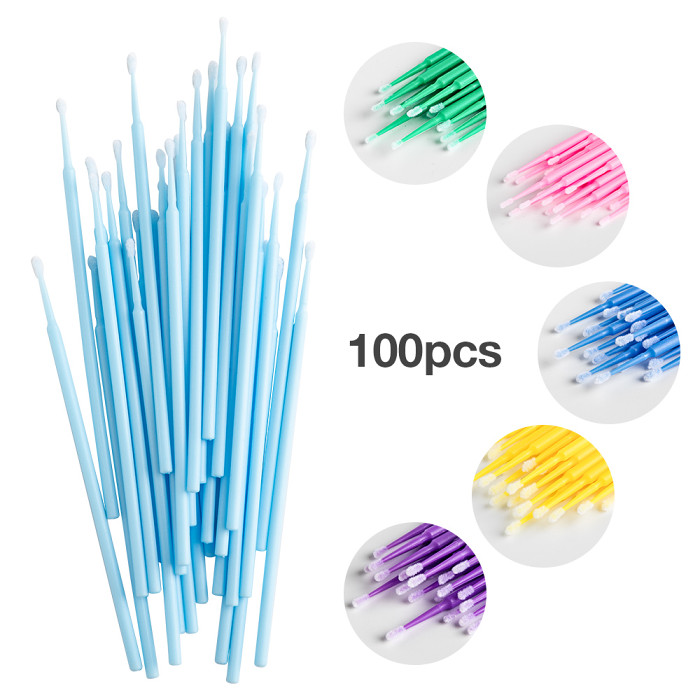 100 Micro Brush Eyelash Extension Tools