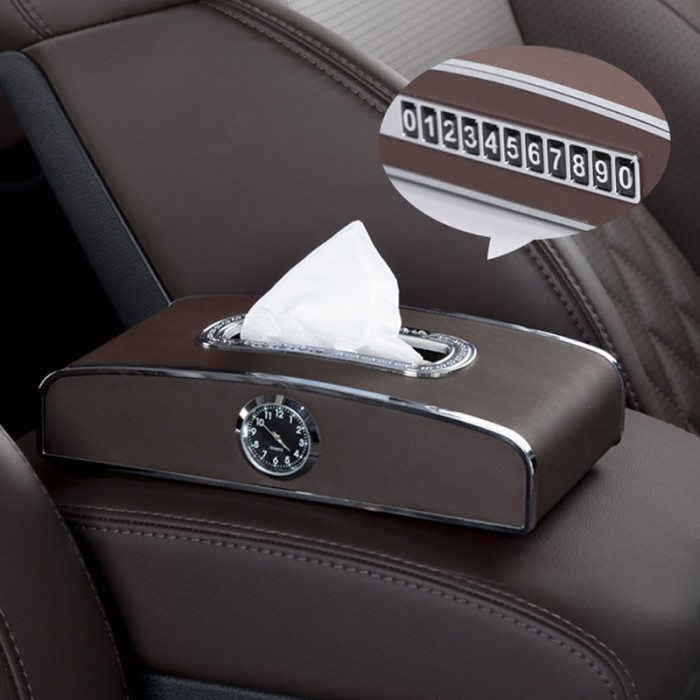 Multifunctional car tissue box