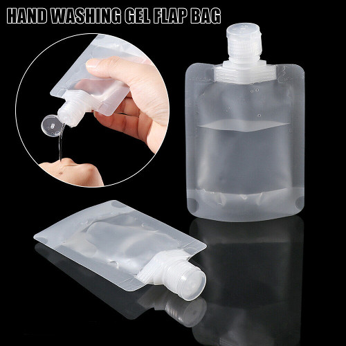 Shower gel transparent packaging bag