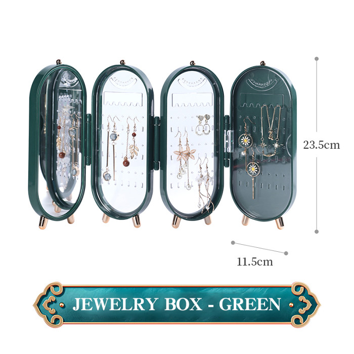 Foldable jewelry storage box