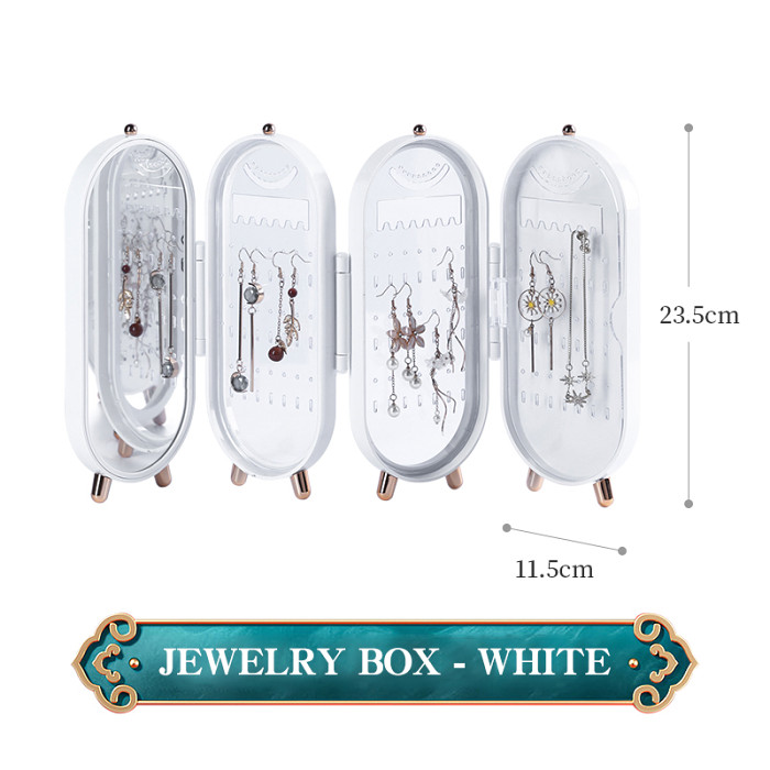 Foldable jewelry storage box