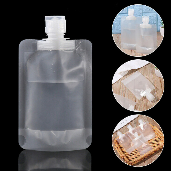 Shower gel transparent packaging bag