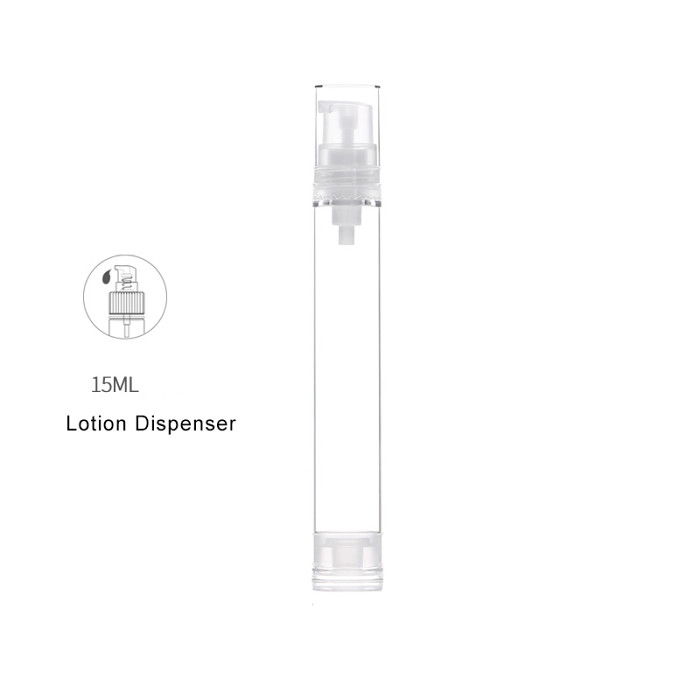 Airless pump vacuum bottling