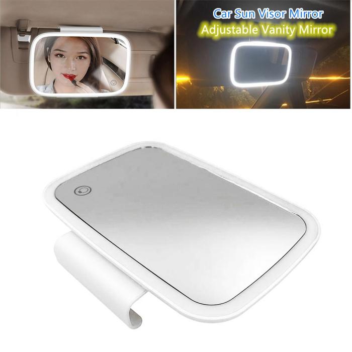 LED car vanity mirror