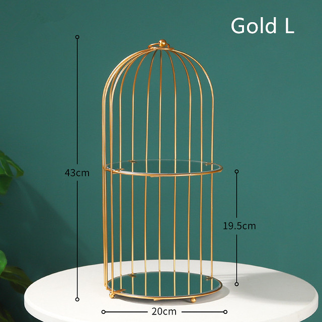 Birdcage cosmetic storage rack