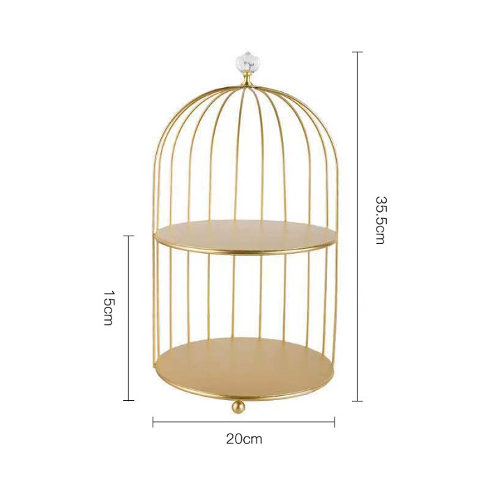 Birdcage cosmetic storage rack