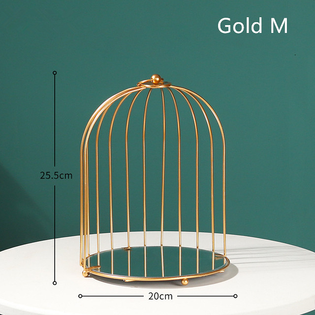 Birdcage cosmetic storage rack