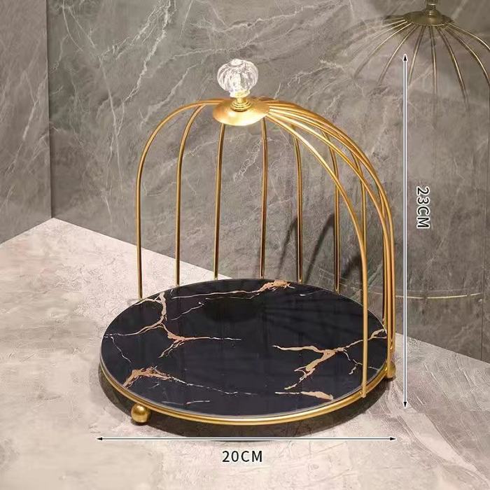 Birdcage cosmetic storage rack