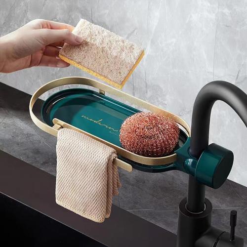 Faucet free punch drain rack