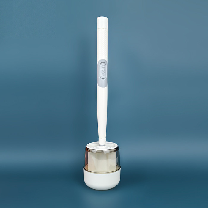 Silicone automatic filling toilet brush