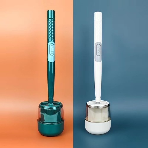 Silicone automatic filling toilet brush