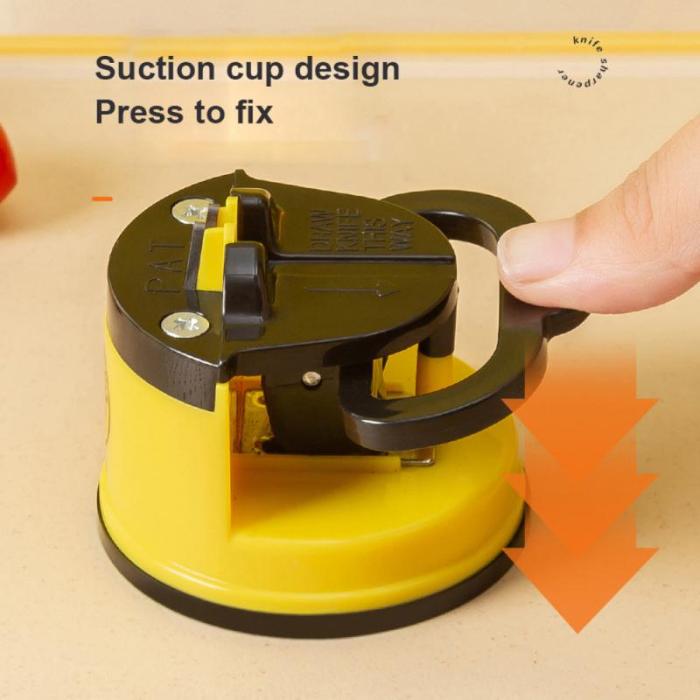 Suction cup sharpening stone