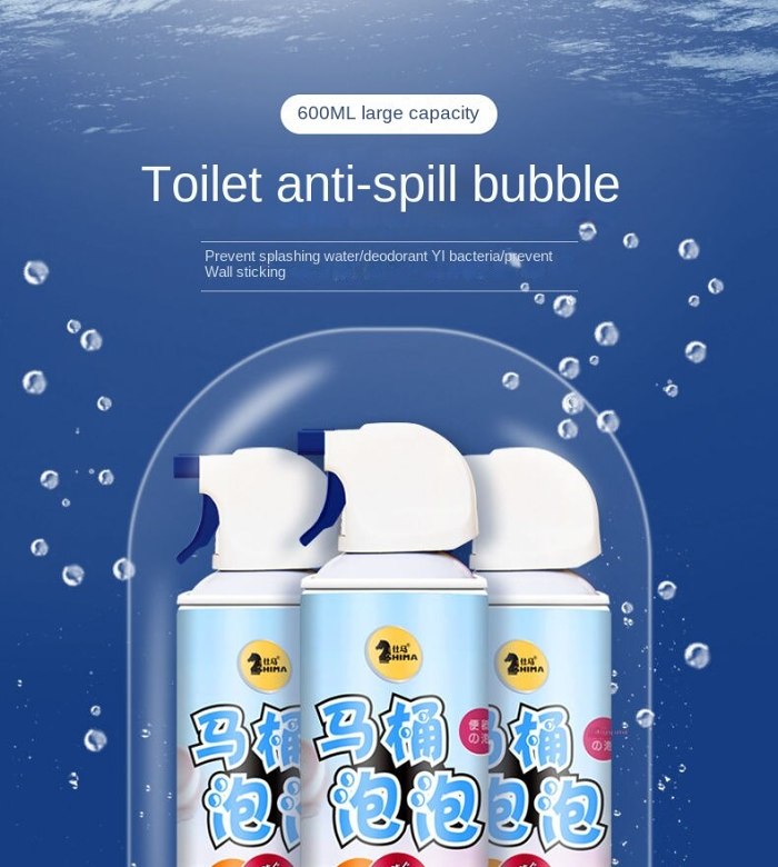 Toilet bubble cleaner