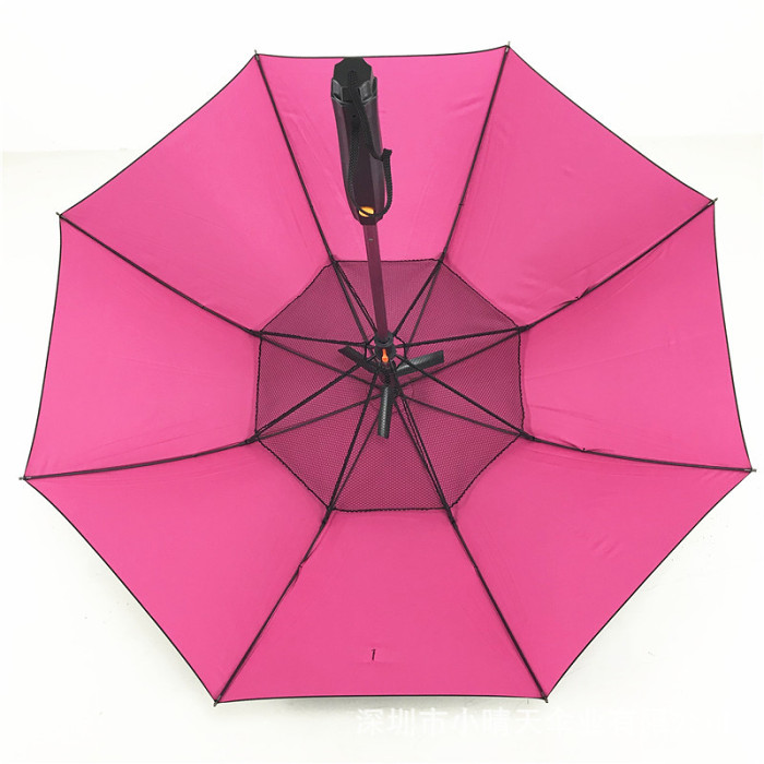 Umbrella with fan and spray