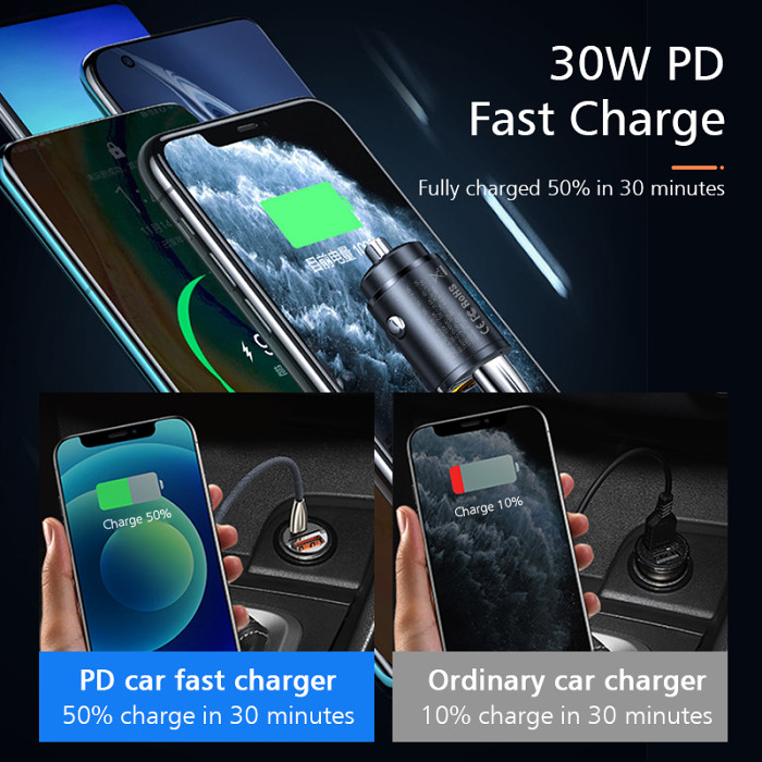 30W Car USB Charger