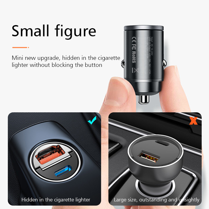 30W Car USB Charger