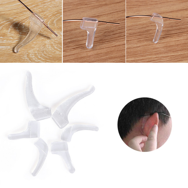 Non-slip glasses ear hooks