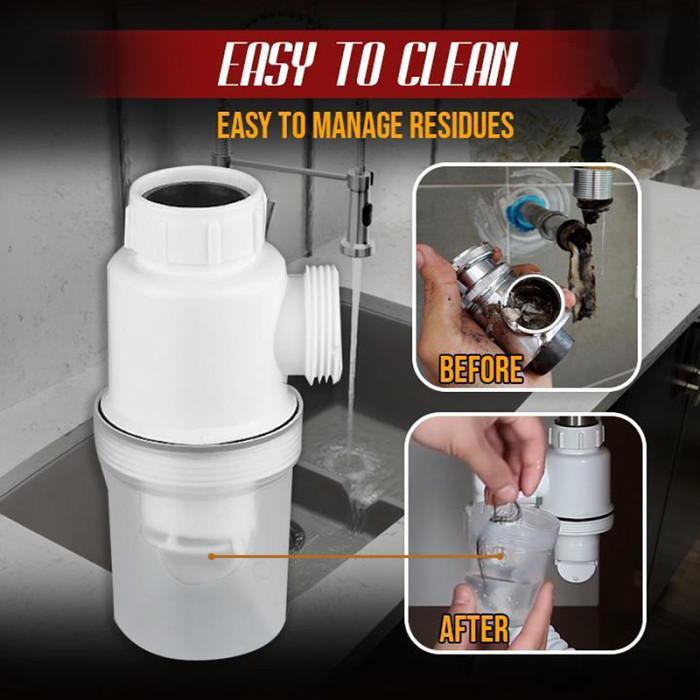 Sink sewer drain pipe