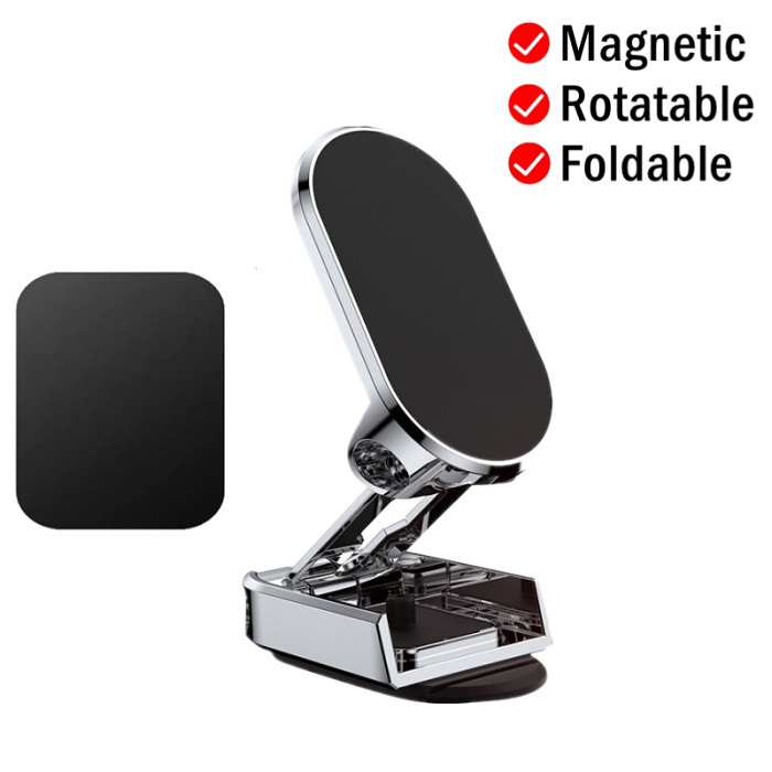 Car foldable magnetic phone holder