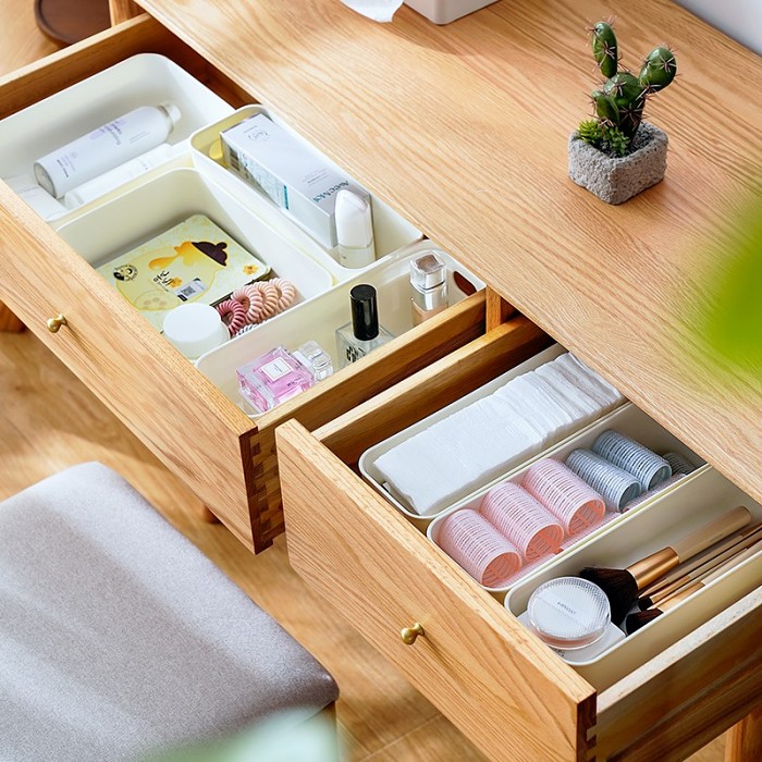 frosted drawer organizer