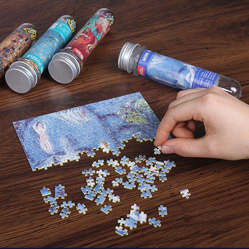 150/234 Pieces Mini Test Tube Puzzle Oil Painting Jigsaw Decompress Educational Toy for Adult Children Creative Puzzle Game Gift